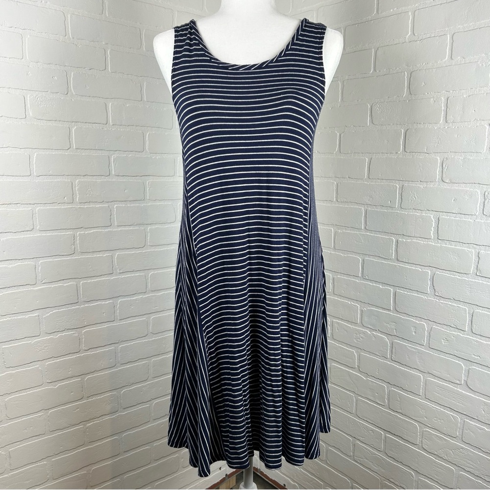 Blue and White Stripe Dress
